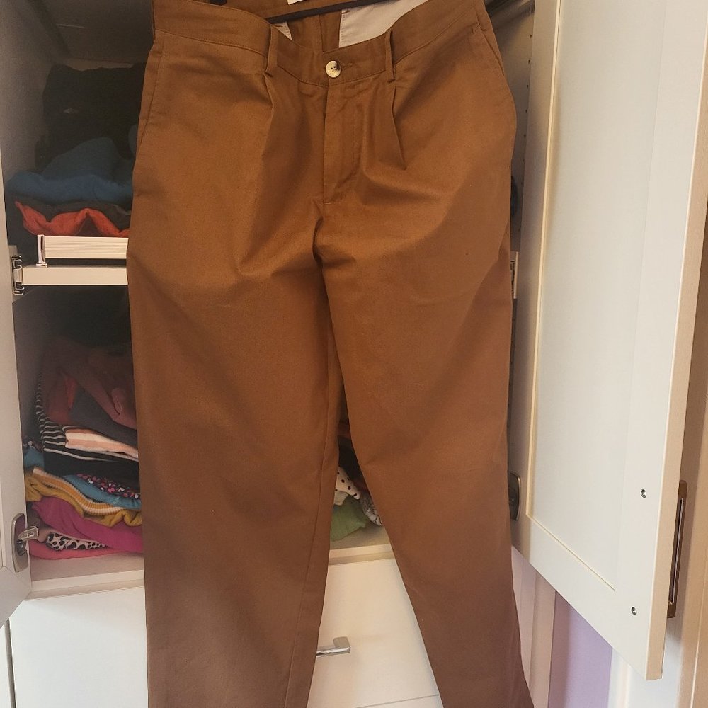 Ben Sherman men's relaxed taper pleated trouser